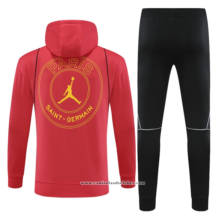 Fato de Treino Hoodie
 Paris Saint-Germain Jordan 2023 Crianca
 Vermelho
